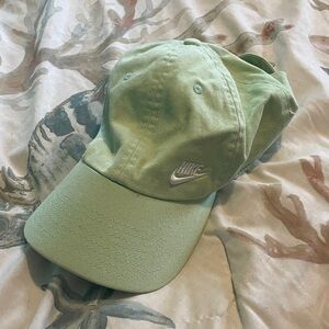 Nike Mint Green Cap with Silver Logo